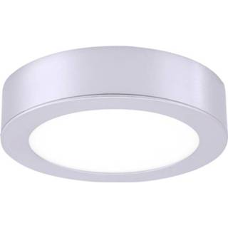 👉 Lichtnet wit zilver LED-opbouwlamp werkt op het 16 W Warm-wit LeuchtenDirekt 14381-21 4043689940621