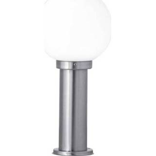 Staande buitenlamp wit staal Halogeen E27 60 W LeuchtenDirekt Tano 19014-55 Staal, 4043689908713