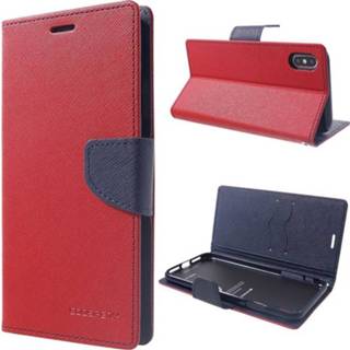 👉 Portemonnee XS rood Mercury Goospery Fancy Diary iPhone Max Wallet Case - 5712579936950 8033830266010