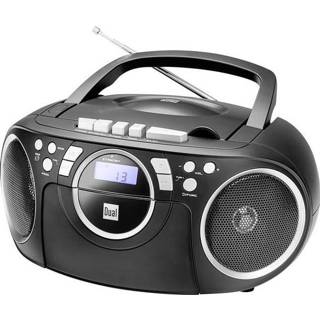 👉 Zwart Dual P 70 FM CD-radio AUX, CD, Cassette, 4260136674827