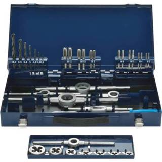 👉 Reparatieset Schroefdraad 35-delig HSS Eventus 10741 metrisch fijn Mf3, Mf4, Mf5, Mf6, Mf8, Mf10, Mf12 4026558107417