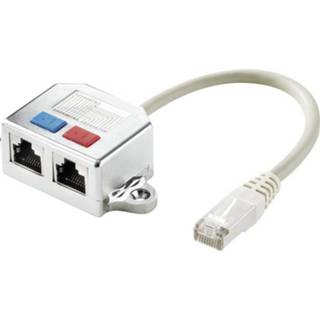 👉 Renkforce RJ45 koppelstuk CAT 5e [2x RJ45-bus - 1x RJ45-stekker] Metaal