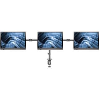 👉 Mannen Manhattan 3-voudig Monitor-tafelbeugel 33,0 cm (13) - 68,6 (27) In hoogte verstelbaar, Kantelbaar en zwenkbaar 766623461658