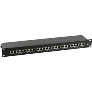 👉 EFB Elektronik 37666SW.1M Netwerk-patchpanel 24 poorten CAT 6A, 7, 7a 1 HE 4049759180096