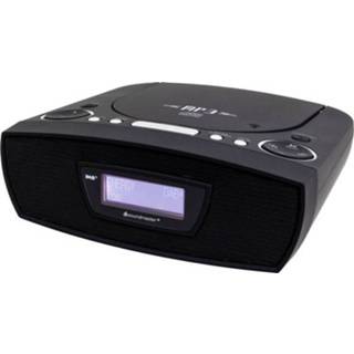 👉 Wekkerradio zwart SoundMaster URD480SW FM AUX, CD, FM, USB 4005425009375