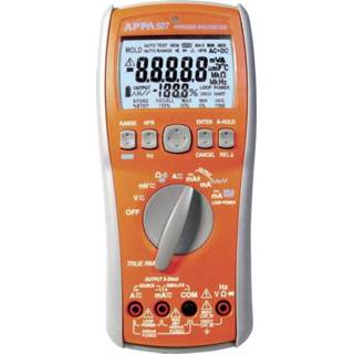 👉 CMT Appa 507 Multimeter Kalibratie: Fabrieksstandaard (zonder certificaat) CAT III 1000 V, CAT IV 600 V Weergave (counts): 50000