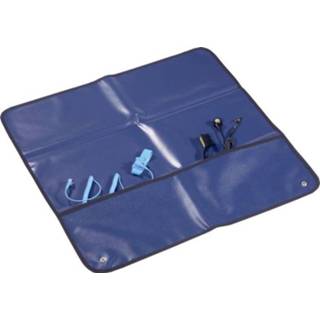 👉 Borstel blauw Conrad Components ESDM-600600BK ESD-serviceset Donkerblauw (l x b) 60 cm Incl. borstel, aardingskabel, aardingsarmband, 4016138933475