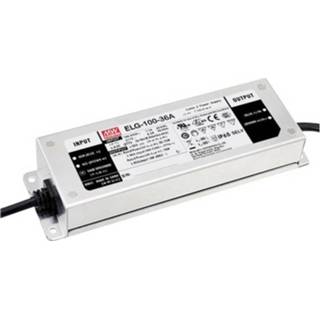 👉 12 24 LED-transformator, LED-driver Constante spanning, stroomsterkte Mean Well ELG-100-24B-3Y 96 W 4 A - V/DC 3-in1 dimmer, Montage op ontvlambare 4021087038638