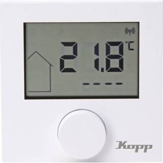 👉 Draadloze thermostaat wit Kopp Free Control Zuiver (RAL 9010) 4008224635011