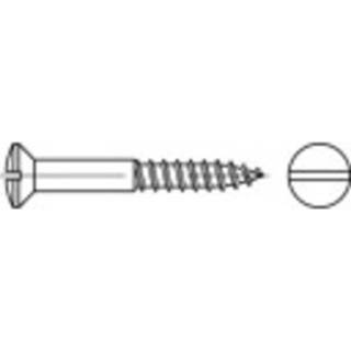 👉 Houtschroef messing Lenskop verzonken houtschroeven 60 mm Sleuf DIN 95 200 stuks TOOLCRAFT TO-5446554 4053199866090