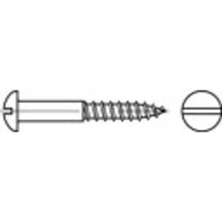 👉 Houtschroef messing Bolkop houtschroeven 40 mm Sleuf DIN 96 200 stuks TOOLCRAFT TO-5446830 4053199867011