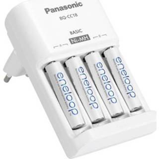 👉 Batterij oplader Panasonic MQN04 - BQ-CC18 + 4x AAA Batterijlader NiMH (potlood), AA (penlite) Incl. oplaadbare batterijen 5410853052326