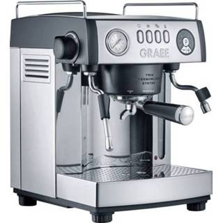 👉 Espressomachine zwart RVS Graef ES902EU RVS, 2515 W met melkopschuimer 4001627011505
