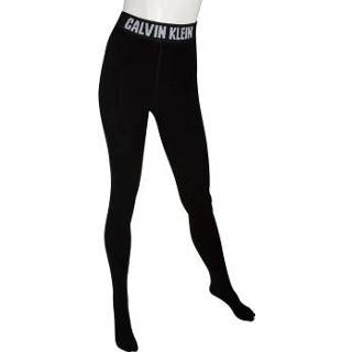 👉 Vrouwen zwart Calvin Klein Chantal Logo Fleece Tights * Gratis verzending