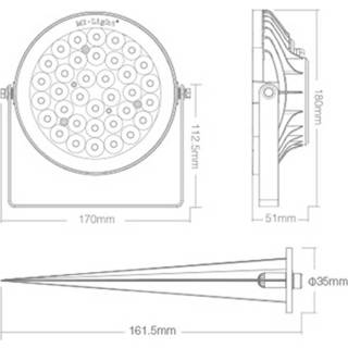 👉 Buiten lamp RGBWW Wifi led tuinspot 15 Watt