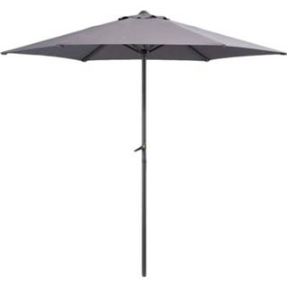 👉 Le Sud parasol Blanca - antraciet - Ø250 cm - Leen Bakker
