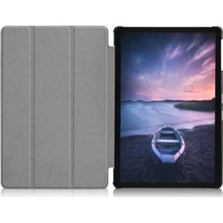 👉 Stand flip hoes zwart kunstleer 3-Vouw sleepcover voor de Samsung Galaxy Tab S4 10.5 inch 669014995230