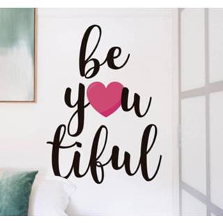 👉 Slaapkamer muursticker nederlands Be-you-tiful