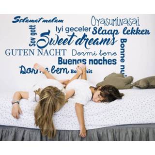 👉 Slaapkamer muursticker nederlands slaap lekker in verschillende talen