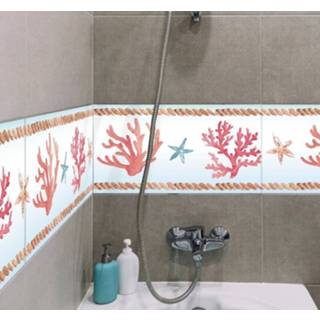 👉 Nederlands Badkamer sticker zeekoraal