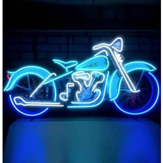 👉 Grote Knucklehead Neon Met Achterplaat 124 x 62 cm