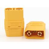 👉 F-connector Brand New XT90 Plug Connectors With Back Cover Sheath Model Current Connector for Electrically Adjustable Battery Accessories