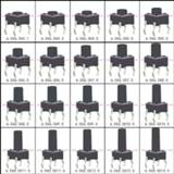 👉 Switch 50PCS 6X6X5/4.3/5.5/6/7/8/9/10/13MM Tact Push Button 12V Copper 4PIN DIP Micro For TV/Toys/home use