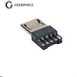 👉 F-connector plastic 20 pcs/lot USB Male 5 Pin Connectors Shell Micro Connector Jack Tail Plug Mini Sockect Terminals