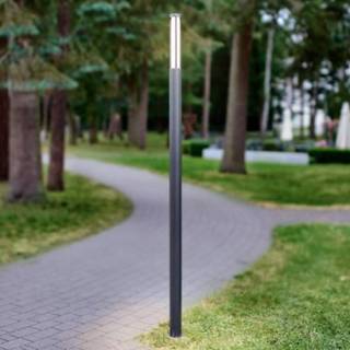 👉 Aluminium donkergrijs a+ warmwit Slanke, moderne LED mastlamp Sidny