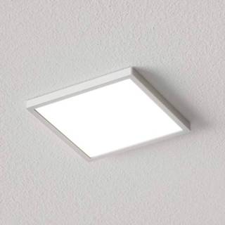 👉 Plafond lamp kunststof zilver warmwit a+ Vierkante LED plafondlamp Solvie,