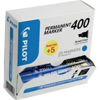 👉 Permanent marker blauw XXL Pilot 400, doos met 15 + 5 stuks, 3131910504078