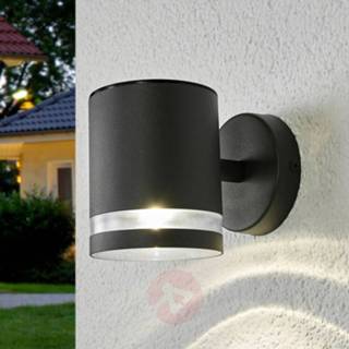 👉 Buiten wandlamp roestvrij staal a+ universeel wit grijs grijze LED zonne-energie Melinda