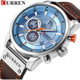 👉 Watch leather Top Brand Luxury CURREN 2018 Fashion Strap Quartz Men Watches Casual Date Business Male Wristwatches Clock Montre Homme