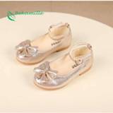 👉 Shoe leather meisjes baby's kinderen Newest Autumn Girls shoes Children baby princess bowknot sneakers pearl diamond single Kids dance