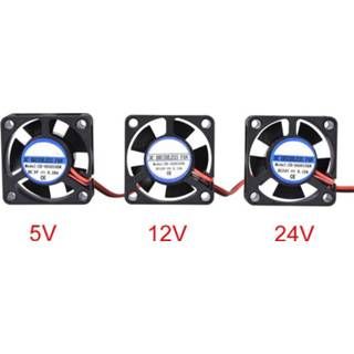 Radiator zwart DC 5V 12V 24V 3010 Fan Cooling Brushless Mini 30*30*10MM Cable 17CM 2Pin Black For 3D Printer Parts Reprap