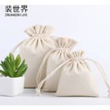 Linnen Wholesale Price Natural Resuable Jute Linen Drawstring Pouch Packaging Gift Bag Logo Printed Jewelry Christmas