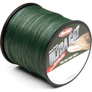 👉 Gevlochten vislijn donkergroen groen Berkley Ultra Cat | Moss Green 250m