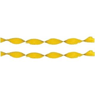 👉 Feestslinger geel papier 2x Crepe feest slingers