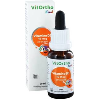 👉 Vitamine gezondheid kinderen VitOrtho Kind D3 10mcg Druppels 8717056141039