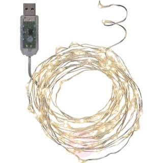👉 Licht ketting zilver daglicht Met USB-aansluiting - LED lichtketting Dew Drop