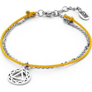 👉 Armband geel active CO88 Collection Chakra 8CB 90205 Stalen met Hanger - Solar Plexus Ø 15 mm Lengte 18 + 3 cm 8719874222730