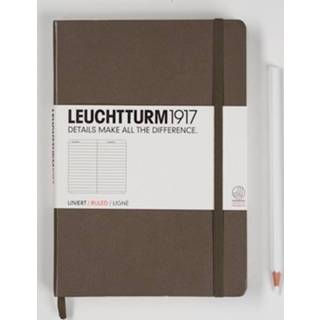 👉 Notitieboek medium Leuchtturm1917 Geruit Taupé