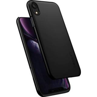 👉 Hard kunststof zwart Spigen - Thin Fit iPhone XR Case 8809613763850