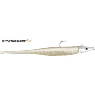👉 Zilver real pearl silver Savage Gear Sandeel Darter - 20 cm 5706301474902