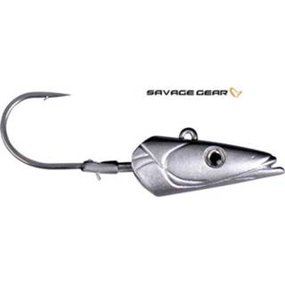👉 Grijs Savage Gear Sandeel Jighead - 5/0 29 gram 5706301429698