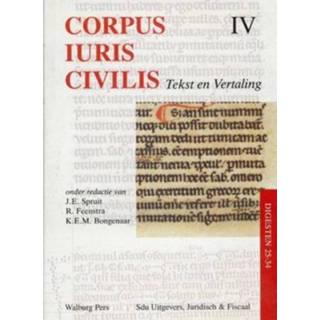 👉 Corpus Iuris Civilis Iv Digesten 25 34 9789060119051