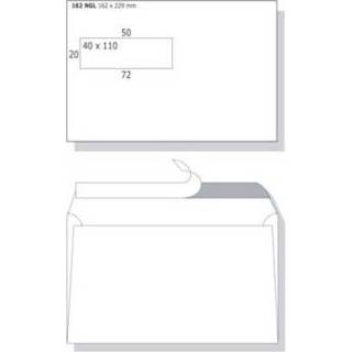 👉 Vensterenvelop wit Motif Premium Digital Venster Envelop Ngl Met Strip Formaat 162 X 229 Mm 90 Grams Kleur 2009600000227