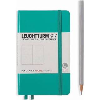 👉 Notitieboek groen Leuchtturm1917 Notitieboekje Pocket A6 Dotted Emerald 4004117424755