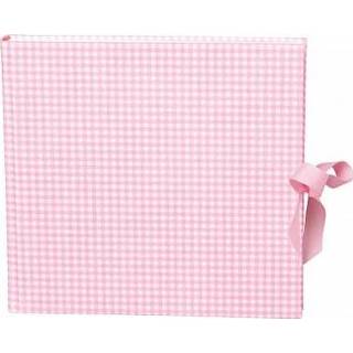 👉 Gastenboek roze baby's Semikolon Vichy Formaat 25 X 23 Cm Kleur Baby