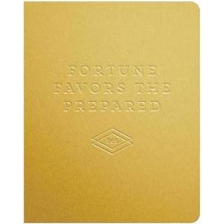 👉 Goud Fortune Favors The Prepared Gold Deluxe Pocket Undated Planner - Galison 9780735352490